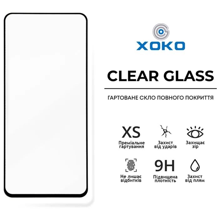 Стекло защитное XoKo Full Cover Ultra-Thin iPhone 14 Black 2 pcs (XK-FCU-AP-IP14) изображение 3