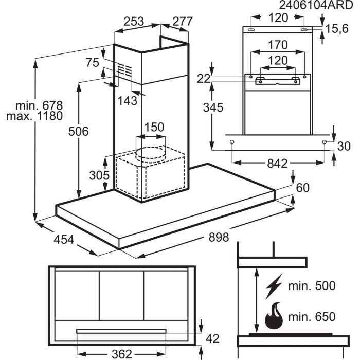 Вытяжка кухонная Electrolux LFT829X изображение 6