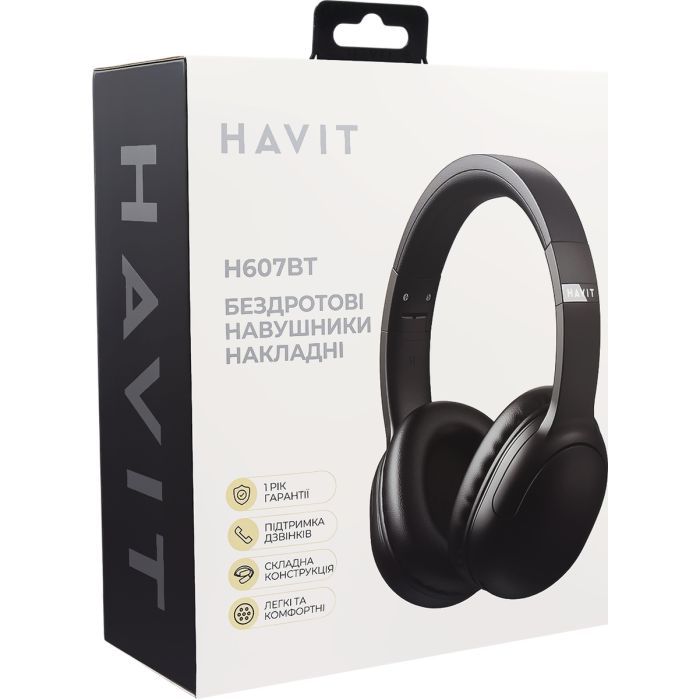 Наушники Havit HV-H607BT Black (HV-H607BT) изображение 8