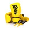 Боксерские перчатки Fairtex BGV14 Yellow 10 унцій (бинти в комплекті) (BGV14_10oz_Yellow)