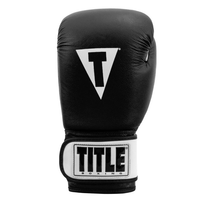 Боксерские перчатки Title Premier Leather Black/White L 14 oz (TSBG2 L BK/WH) изображение 6