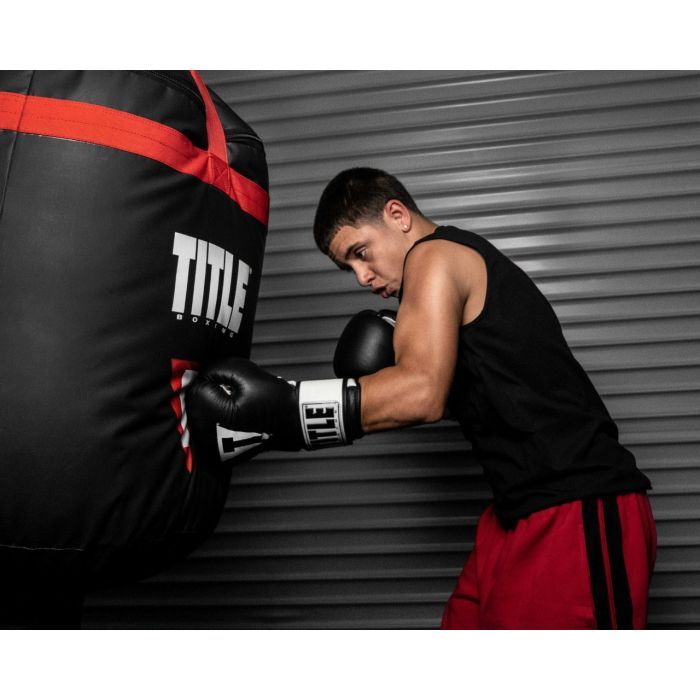 Боксерские перчатки Title Premier Leather Black/White L 14 oz (TSBG2 L BK/WH) изображение 9