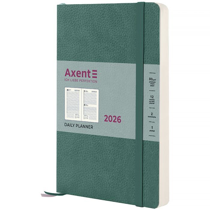 Тижневик Axent датований 2026 Partner Soft Skin, 145х210, чорний (8810-26-01-A)