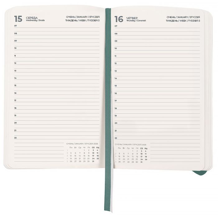 Тижневик Axent датований 2026 Partner Soft Skin, 145х210, чорний (8810-26-01-A) зображення 2