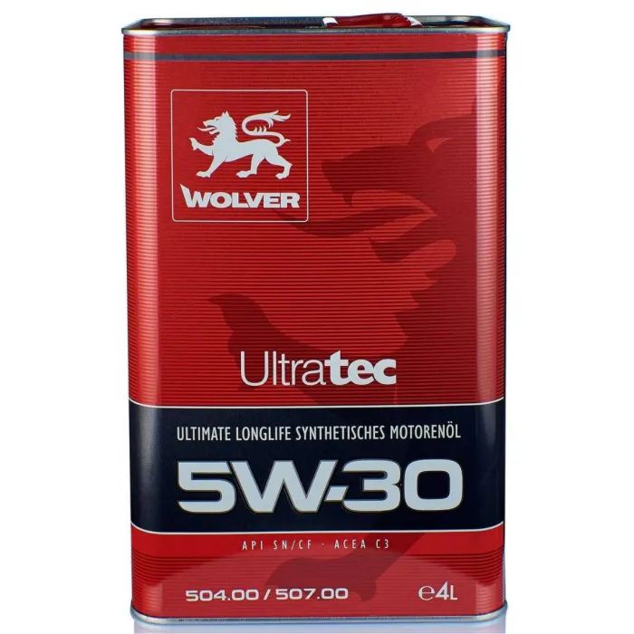 Моторное масло Wolver Ultratec 5W-30, 504/507. C3 API SN/CF 4л (4260360940934) > цены в Киеве и Украине Моторное масло Wolver Ultratec 5W-30, 504/507. C3 API SN/CF 4л (4260360940934)