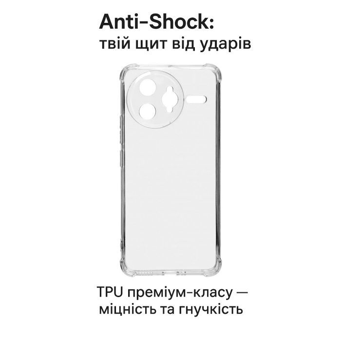 Чохол до мобільного телефона BeCover Anti-Shock Poco F7 Ultra Clear (713808) зображення 2