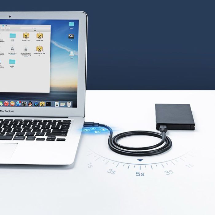 Дата кабель USB 2.0 AM/AM 0.5m US102 black Ugreen (10308) изображение 8