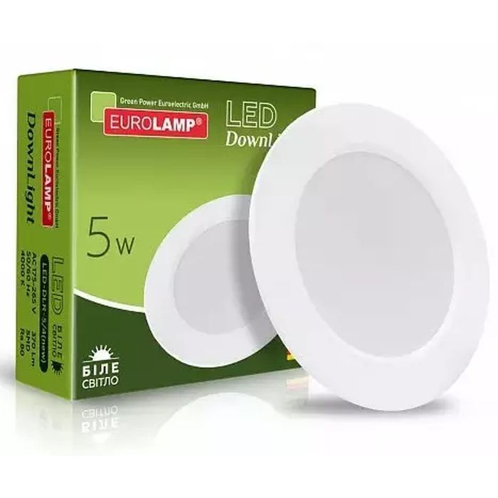 Світильник Eurolamp LED Downlight 5W 370lm 4000K (LED-DLR-5/4(new))