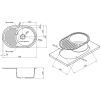 Мойка кухонная Kroner KompositGRA-7750 (CV027419) изображение 6