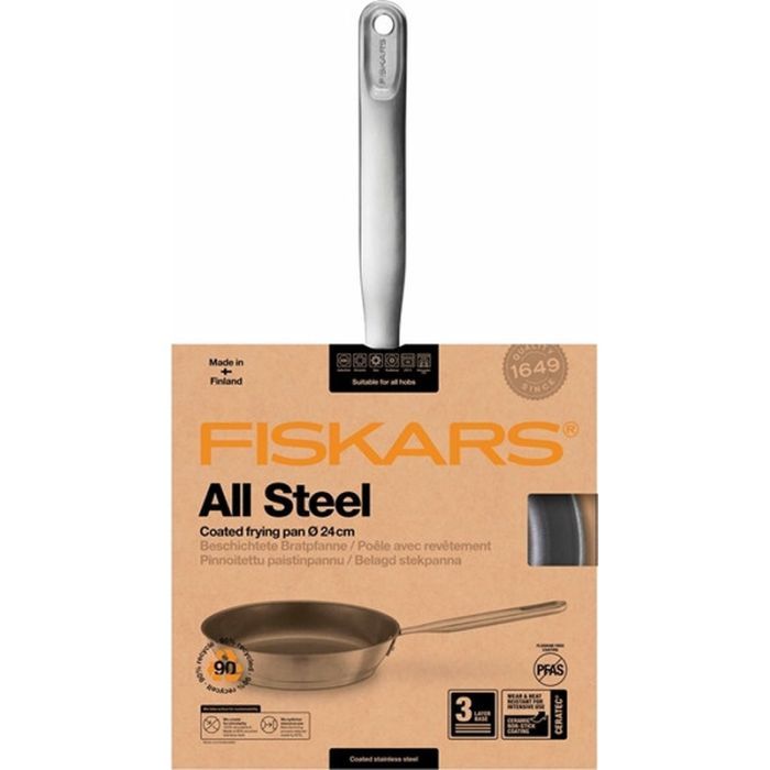 Сковорода Fiskars All Steel матова 28 см (1064745) зображення 6