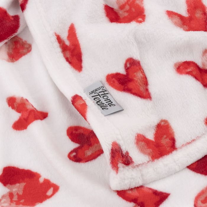 Плед Ardesto Flannel 160х200см, 100% полиэстер, сердечки (ART0125PB) изображение 4