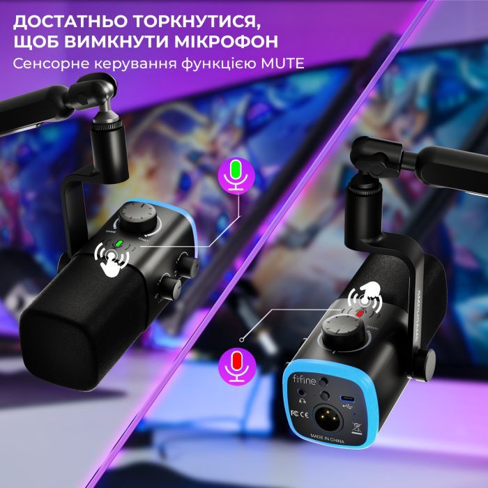 Микрофон Fifine AM9 USB Black (AM9) изображение 9