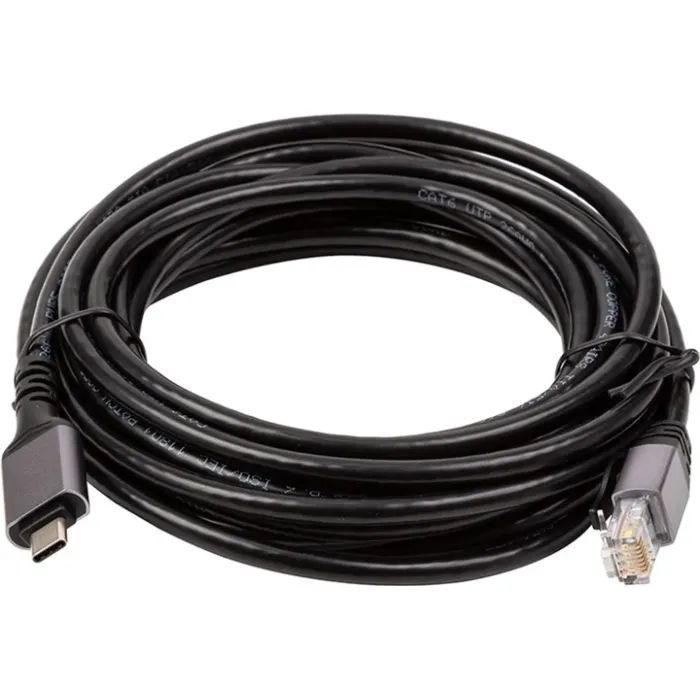 Дата кабель USB-C to RJ45 Ethernet 2.0m PowerPlant (CA914920) изображение 2
