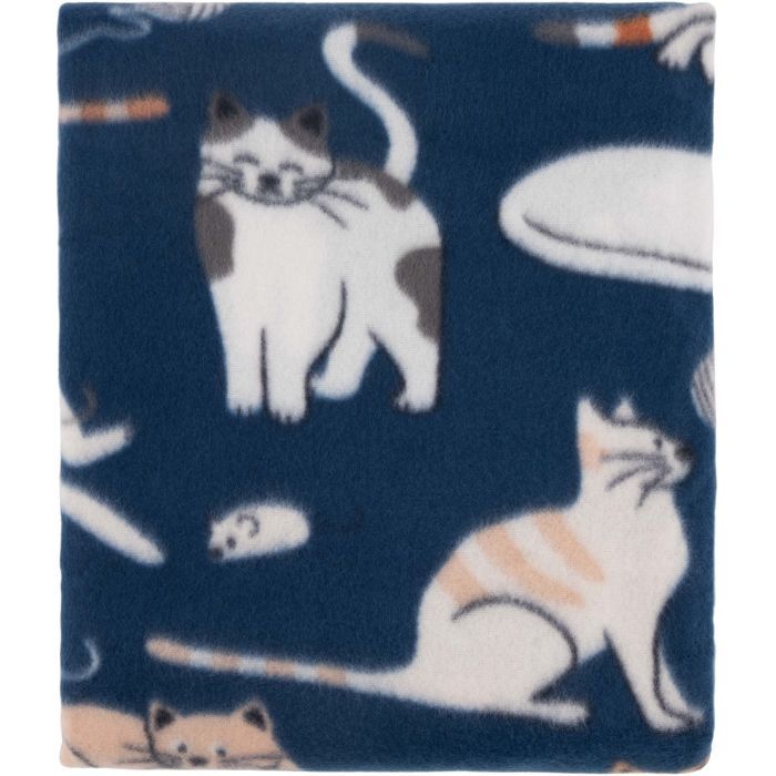 Плед Ardesto Fleece 100% полиэстер, котик, синий 130х160 см (ART0725PB) изображение 3