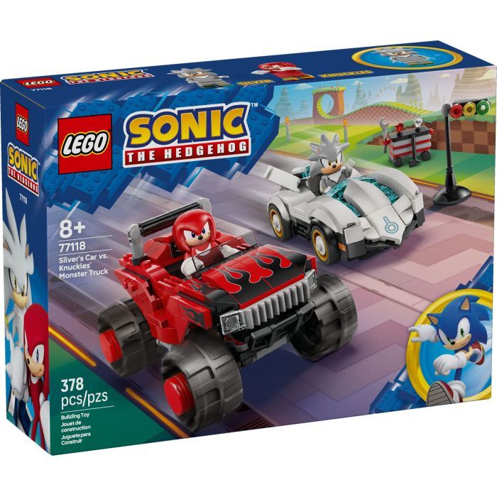 Конструктор LEGO Sonic Автомобиль Сильвера vs. монстр грузовика Наклза (77118)
