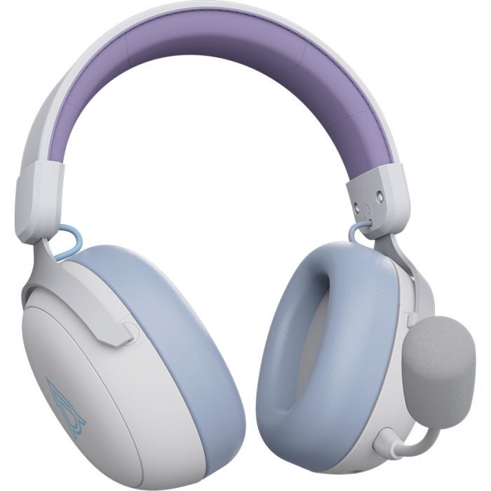 Наушники Ajazz AHM08 MAX 3-Mode White/Purple (AHM08-MAX-PWB) изображение 4