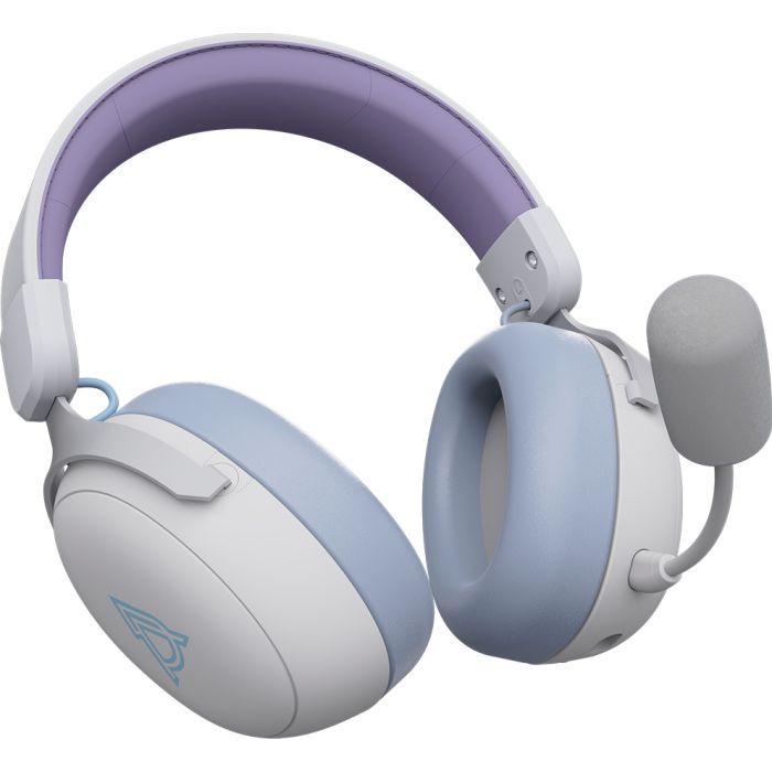 Наушники Ajazz AHM08 MAX 3-Mode White/Purple (AHM08-MAX-PWB) изображение 5
