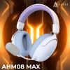 Наушники Ajazz AHM08 MAX 3-Mode White/Purple (AHM08-MAX-PWB) изображение 6