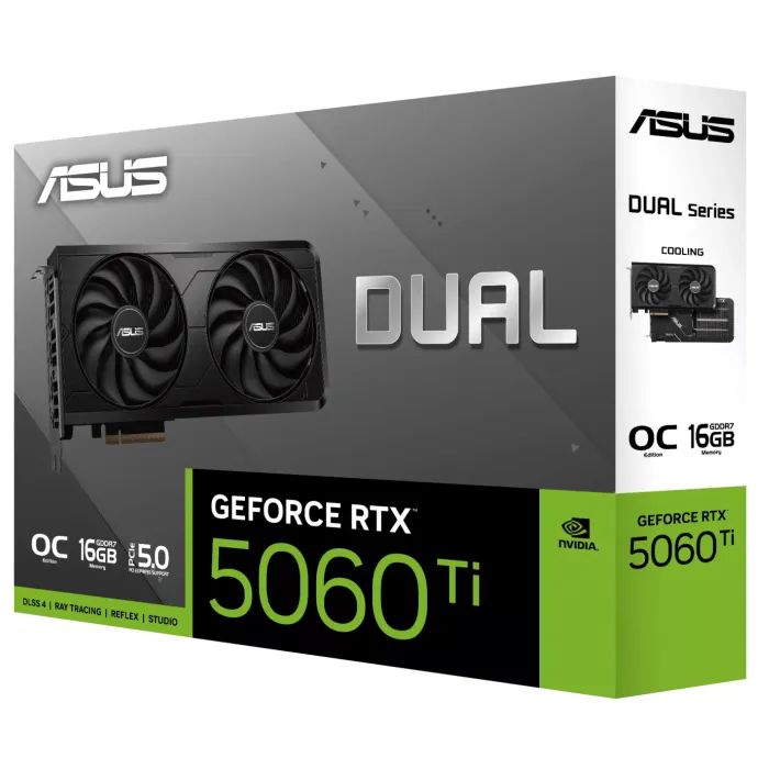 Видеокарта ASUS GeForce RTX5060Ti 16Gb DUAL OC EVO (DUAL-RTX5060TI-O16G-EVO) изображение 12