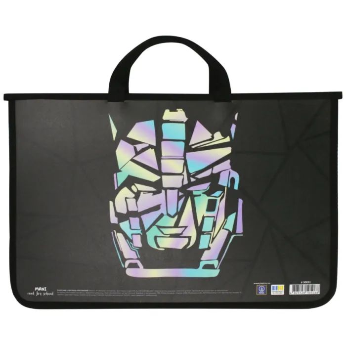 Папка - портфель Maxi А4 пластиковый на молнии (MX30051)