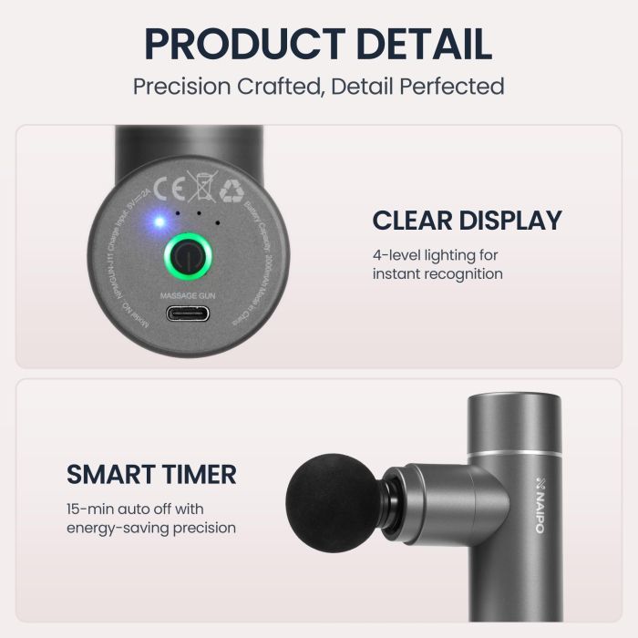 Массажер NAIPO NPMGUN-J11 изображение 9