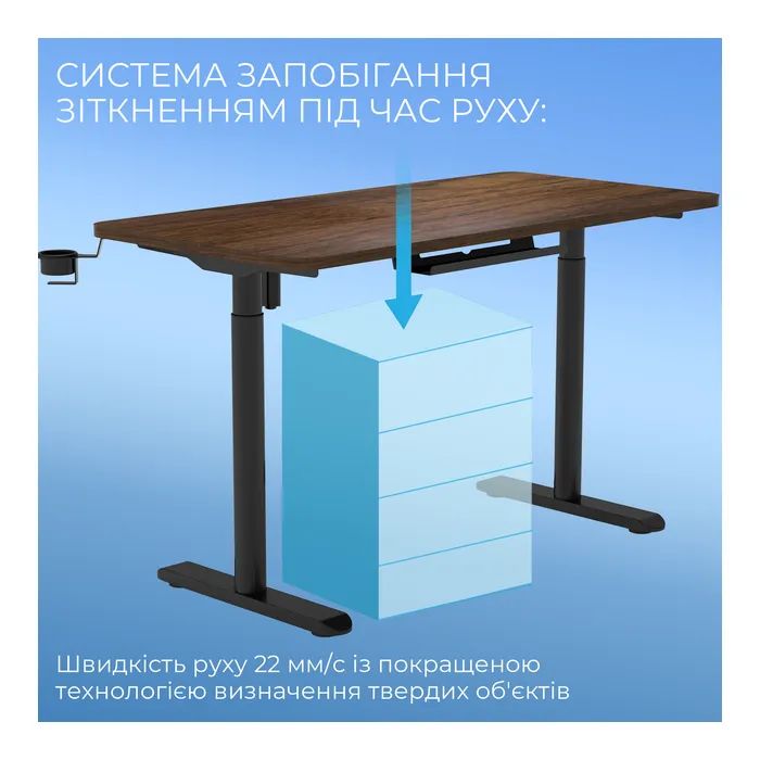 Компьютерный стол Sihoo D05 Walnut/Black (D05-104/D05-107) изображение 9