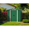 Садовий будиночок Duramax металевий Eco 202х122х181 см зелений-білий (5178) зображення 3