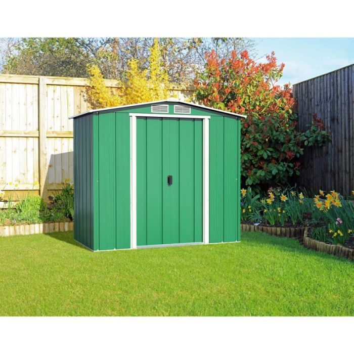 Садовий будиночок Duramax металевий Eco 202х122х181 см зелений-білий (5178) зображення 4