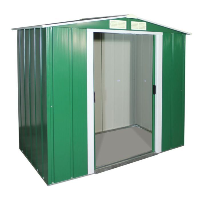 Садовий будиночок Duramax металевий Eco 202х122х181 см зелений-білий (5178) зображення 5
