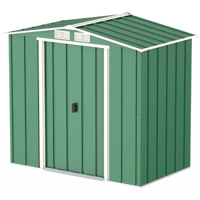 Садовий будиночок Duramax металевий Eco 202х122х181 см зелений-білий (5178) зображення 6
