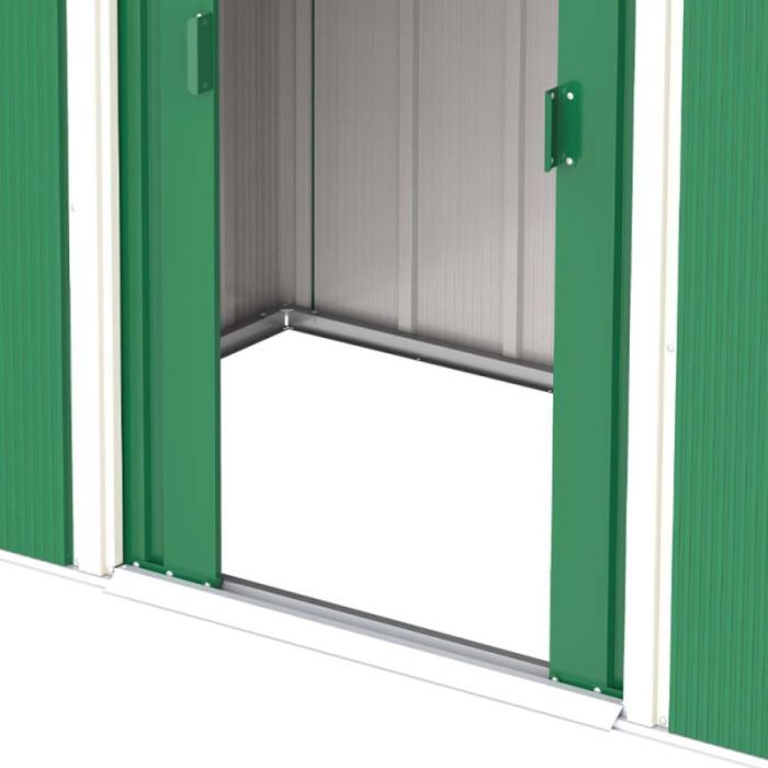 Садовий будиночок Duramax металевий Eco 202х122х181 см зелений-білий (5178) зображення 8