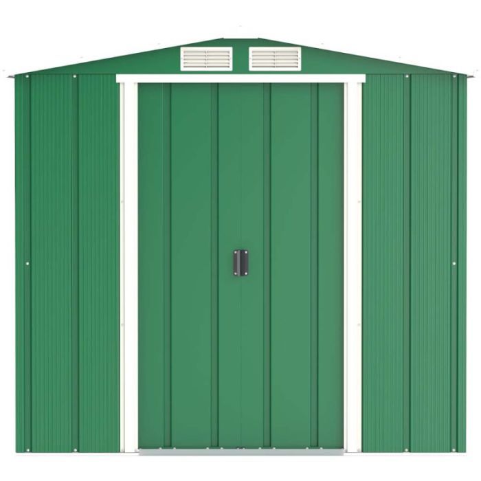 Садовий будиночок Duramax металевий Eco 202х122х181 см зелений-білий (5178) зображення 9