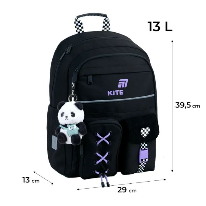 Рюкзак школьный Kite Education 584 Panda Love (K26-584M-2) изображение 12