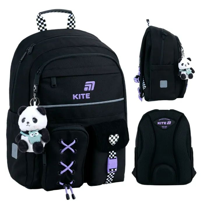 Рюкзак школьный Kite Education 584 Panda Love (K26-584M-2)