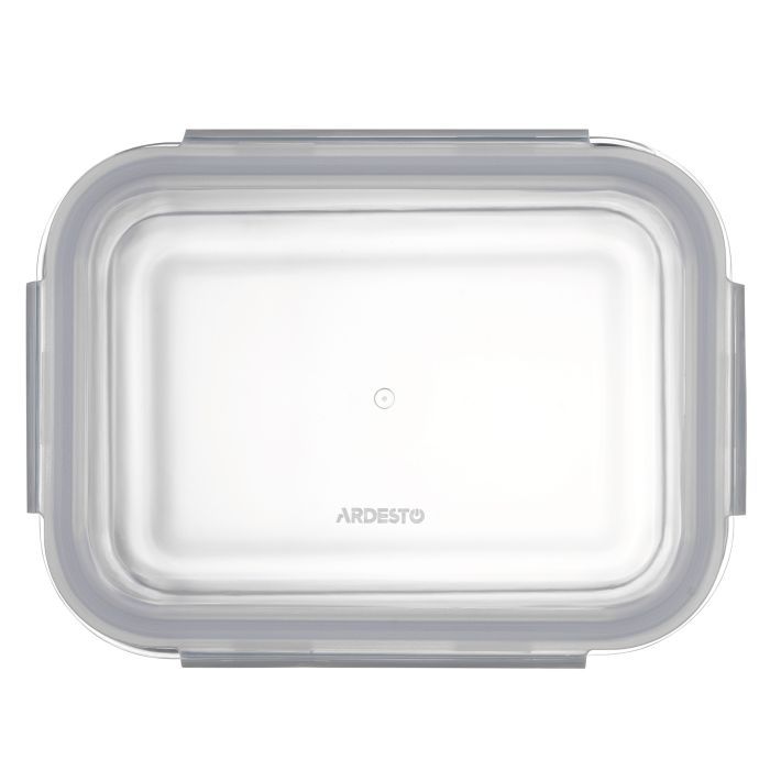 Пищевой контейнер Ardesto Gemini прямокутний, 1.06л, боросилікатне скло, прозорий (AR1210BRC) изображение 2