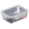 Пищевой контейнер Ardesto Gemini прямокутний, 1.06л, боросилікатне скло, прозорий (AR1210BRC) изображение 5