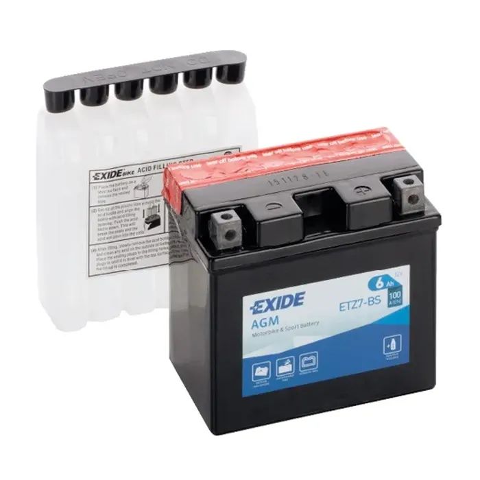 Акумулятор автомобільний EXIDE Мото Ready AGM 6,5Ah (+/-) (85EN) (AGM12-6.5)