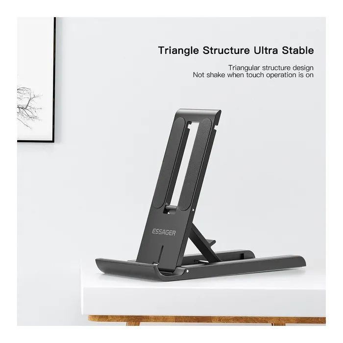 Підставка до планшета та телефона Sailing Desktop Phone Holder Black Essager (EZJZM-FC01) зображення 4