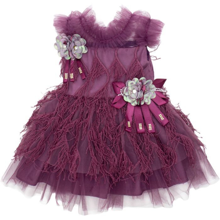 Платье детское Tivido праздничное с украшениями (2136-92G-violet)