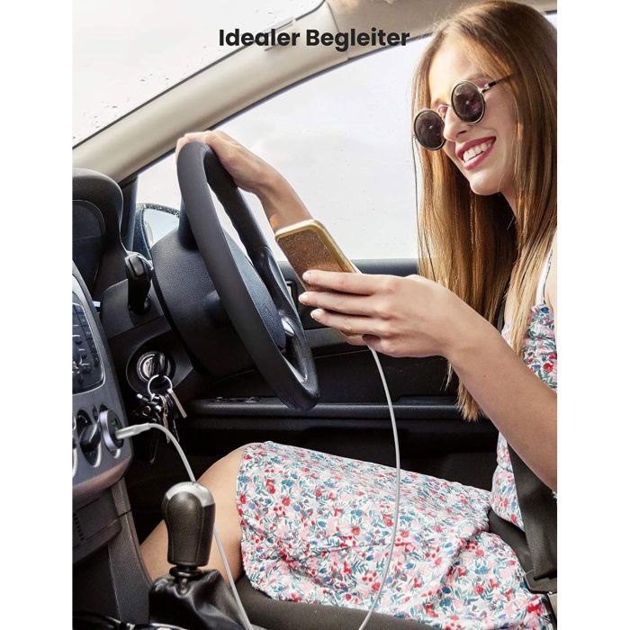 Дата кабель USB 2.0 AM to USB-C 0.25m 3A braided US288 white Ugreen (60129) изображение 7