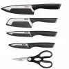 Набор ножей Tefal Comfort, 5 предметів, чорний (K2215S55)