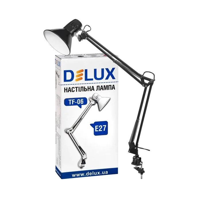 Настольная лампа Delux TF-06 E27 Чорна (90012371) изображение 2