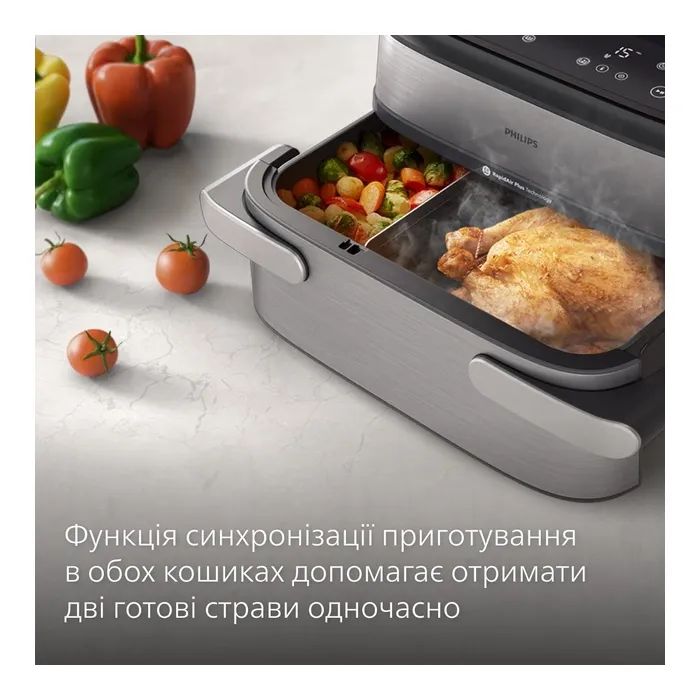 Мультипечь Philips Ovi Dual SteamFry (NA565/02) изображение 5