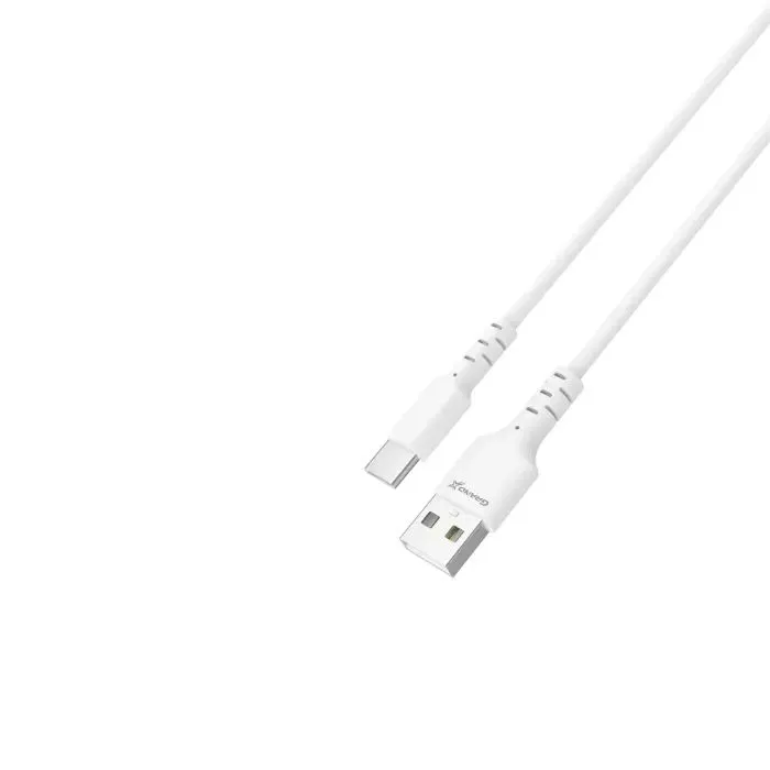 Дата кабель USB 2.0 AM to USB-C 1.0m 3A white Grand-X (PC-05W) изображение 3