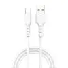 Дата кабель USB 2.0 AM to USB-C 1.0m 3A white Grand-X (PC-05W)
