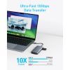 Концентратор USB-C 7-in-1 1xUSB-C PD100W + 2xHDMI + 4xUSB-A black Anker (A83740A2) изображение 6