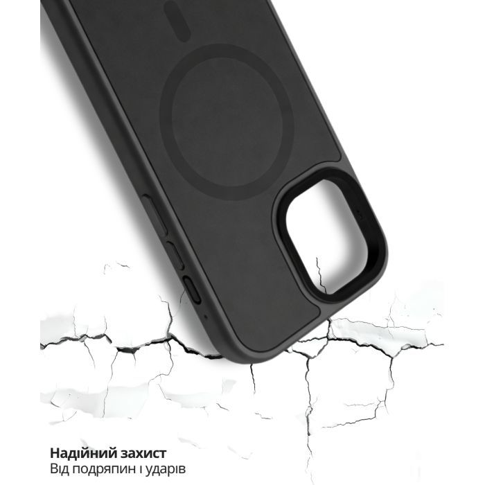 Чохол до мобільного телефона BeCover FIBRA ArcLine MagSafe Apple iPhone 17 Black (715372) зображення 5