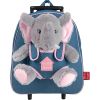 Рюкзак детский Perletti Toys Allie Elephant з м''якою іграшкою на колесах, джинсовий (P13033)