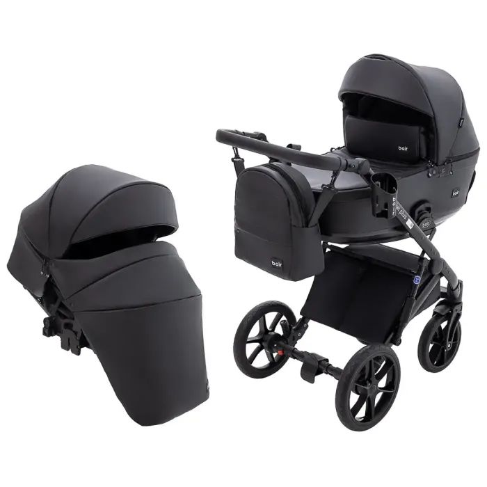 Коляска Bair 2 в 1 Kiwi Plus ECO BKP-15 чорний (680894)