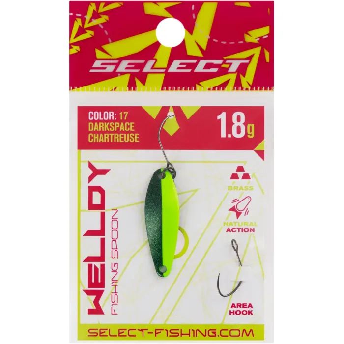 Блешня Select Welldy 1.8g 31mm 17 DarkSpace Chartreuse (1870.80.94) зображення 2